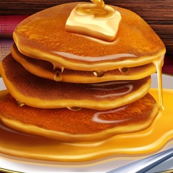 Jigsaw puzzle: Pancakes with butter