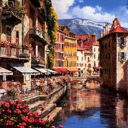 Jigsaw puzzle: French city of Annecy