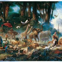 Jigsaw puzzle: Noah and the Flood