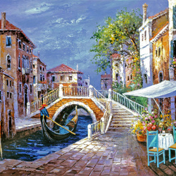 Jigsaw puzzle: Lonely gondolier