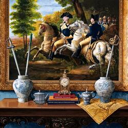 Jigsaw puzzle: Paintings in pictures / Battle of Brandywine