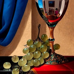 Jigsaw puzzle: Bowl and grapes