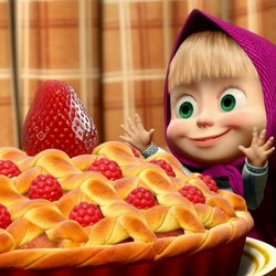 Jigsaw puzzle: Masha and Berry Pie