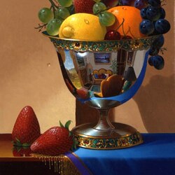 Jigsaw puzzle: A bowl of fruit