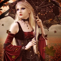 Jigsaw puzzle: Girl with umbrella