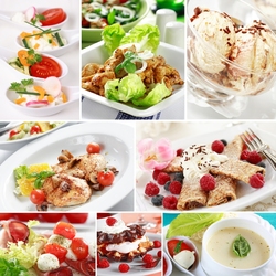 Jigsaw puzzle: Collage of dishes