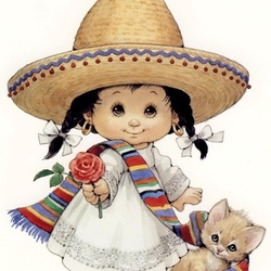 Jigsaw puzzle: Mexican girl
