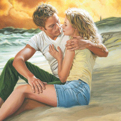 Jigsaw puzzle: Date on the beach