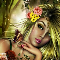 Jigsaw puzzle: Fairy of nature