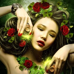 Jigsaw puzzle: Maiden of roses