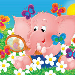 Jigsaw puzzle: Pink elephant