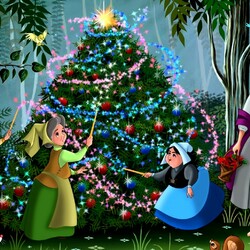 Jigsaw puzzle: Shine Christmas tree