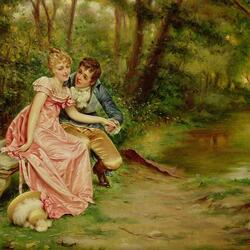 Jigsaw puzzle: Courtship