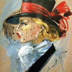 Jigsaw puzzle: Lady in a hat