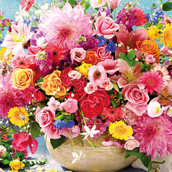 Jigsaw puzzle: Summer flowers