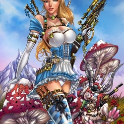 Jigsaw puzzle: Alice in the country ...