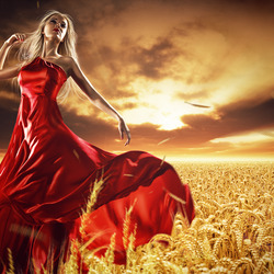 Jigsaw puzzle: Virgo in red