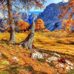 Jigsaw puzzle: Autumn day in the mountains