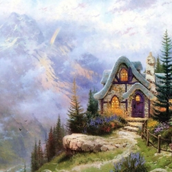 Jigsaw puzzle: House on the cliff