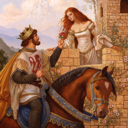 Jigsaw puzzle: Arthur and Guinevere