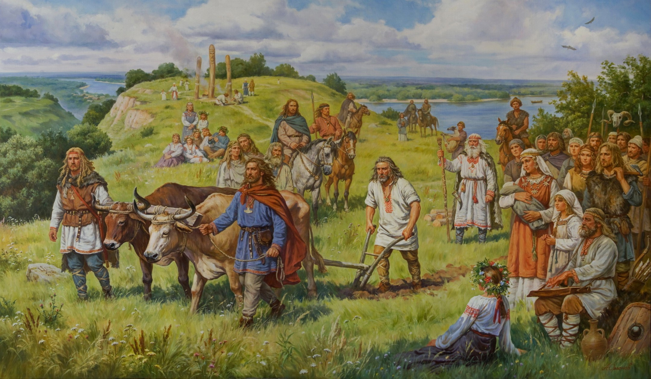 Славяноязычные народы в раннем средневековье были. Кривичи племя славян.