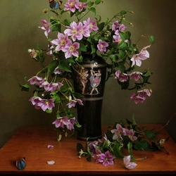 Jigsaw puzzle: Still life with butterflies