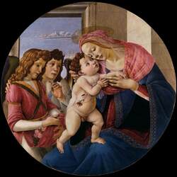 Jigsaw puzzle: Madonna and Child with two angels