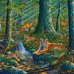 Jigsaw puzzle: Tigers