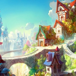 Jigsaw puzzle: Elven town