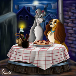 Jigsaw puzzle: Lady and the tramp