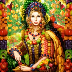 Jigsaw puzzle: Queen of fruits