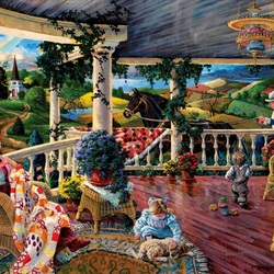 Jigsaw puzzle: On the terrace