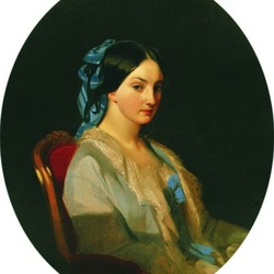 Jigsaw puzzle: Portrait of a young woman, possibly Princess Elizabeth Vasilievna Kochubey