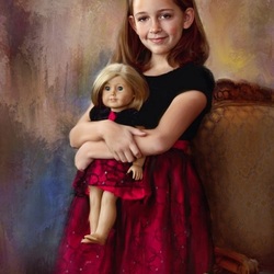 Jigsaw puzzle: Girl with a doll