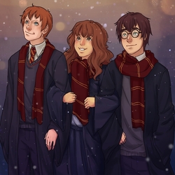 Jigsaw puzzle: Harry, Ron and Hermione