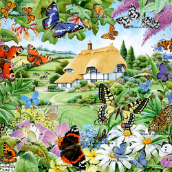 Jigsaw puzzle: From the life of butterflies
