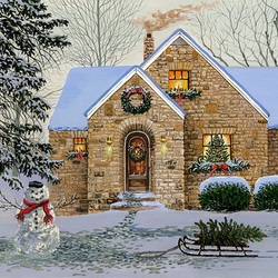 Jigsaw puzzle: Christmas snowman
