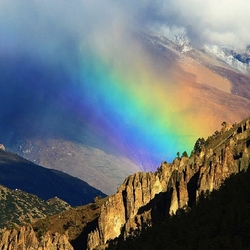 Jigsaw puzzle: Rainbow over the Himalayas, Nepal