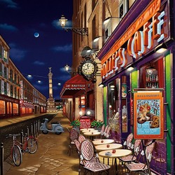 Jigsaw puzzle: Paris night street