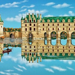 Jigsaw puzzle: Chenonceau castle