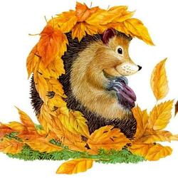 Jigsaw puzzle: Hedgehog in an autumn coat