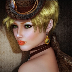 Jigsaw puzzle: Girl in a hat
