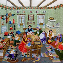 Jigsaw puzzle: Scene from rural life