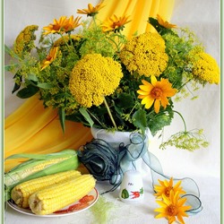 Jigsaw puzzle: Still life in yellow