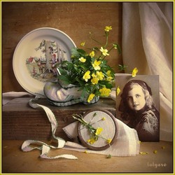 Jigsaw puzzle: Girl with buttercups