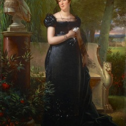 Jigsaw puzzle: Portrait of Madame Bessières, wife of Marshal Jean-Baptiste Bessières