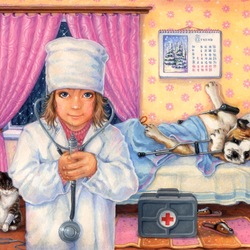 Jigsaw puzzle: Kind doctor