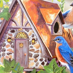 Jigsaw puzzle: Birdhouse