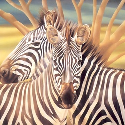 Jigsaw puzzle: Two zebras