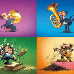 Jigsaw puzzle: Cheerful orchestra